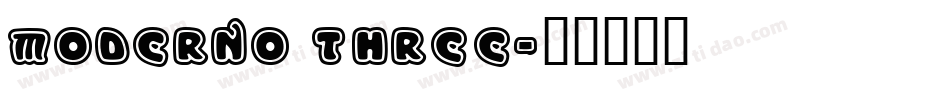 Moderno Three字体转换